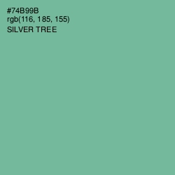 #74B99B - Silver Tree Color Image